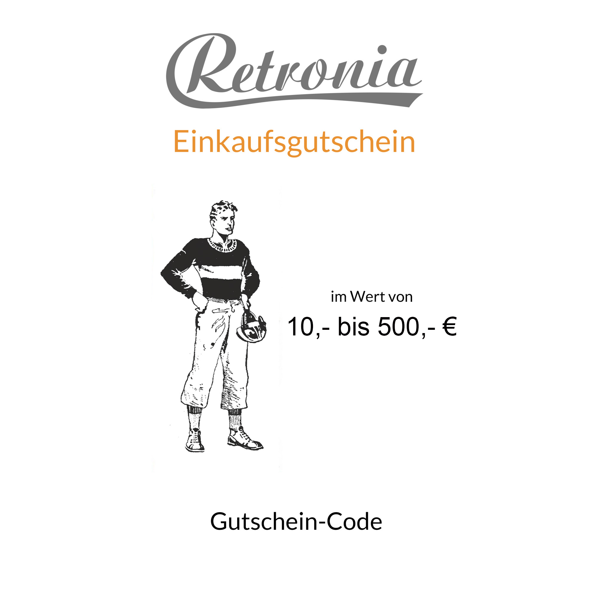 Retronia Geschenk-Gutschein (Motiv: Motorradfahrer)